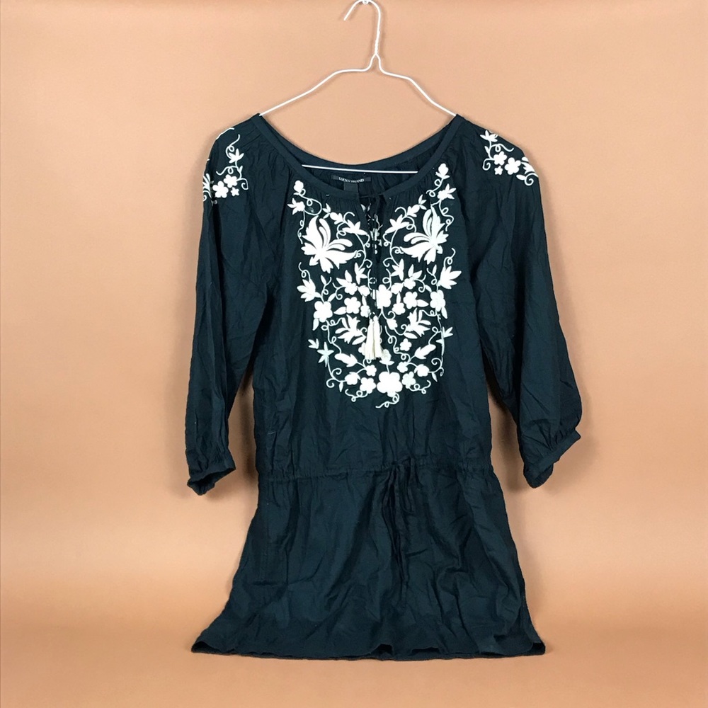 Lucky brand embroidered dress
